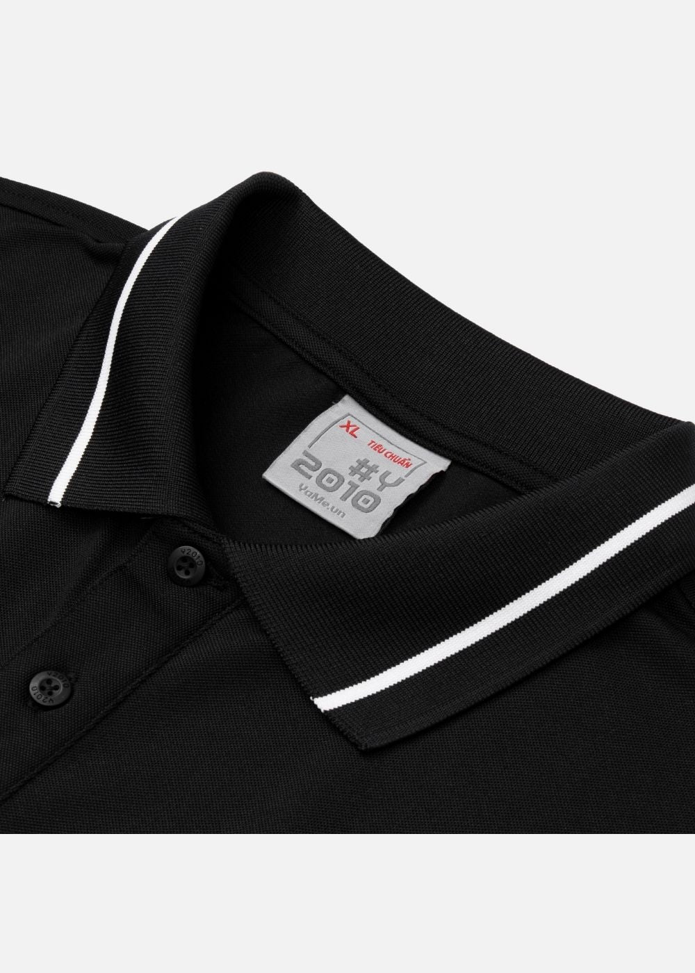Áo Polo Seventy Seven 19 Đen Trắng