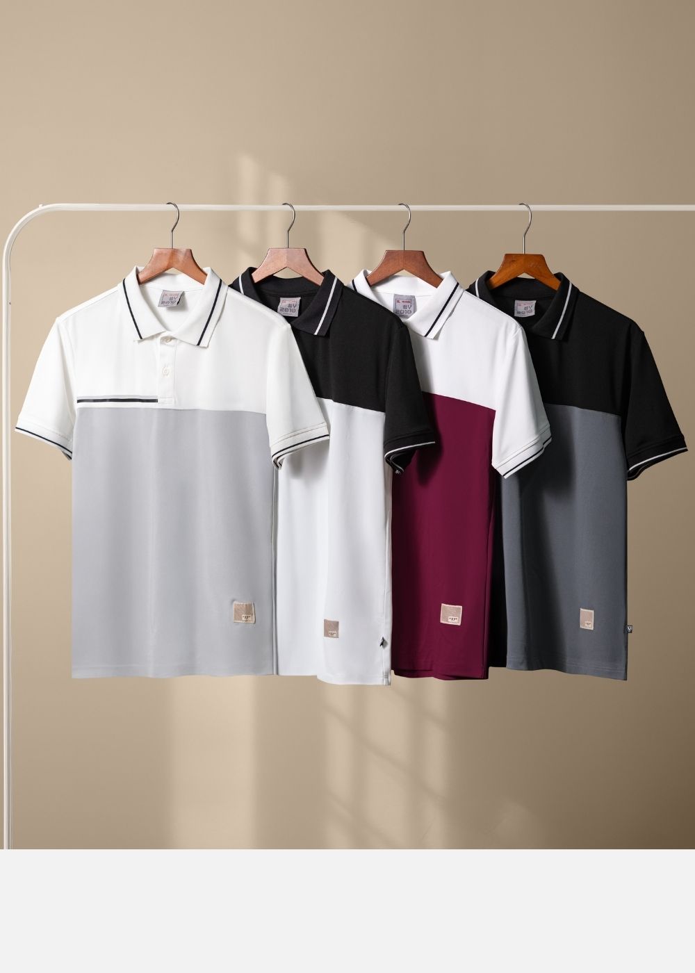Áo Polo Seventy Seven 19 Đen Xám