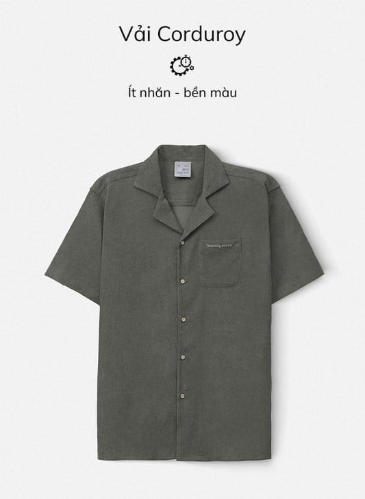 Áo Sơ Mi Seventy Seven 23 Xanh Rêu