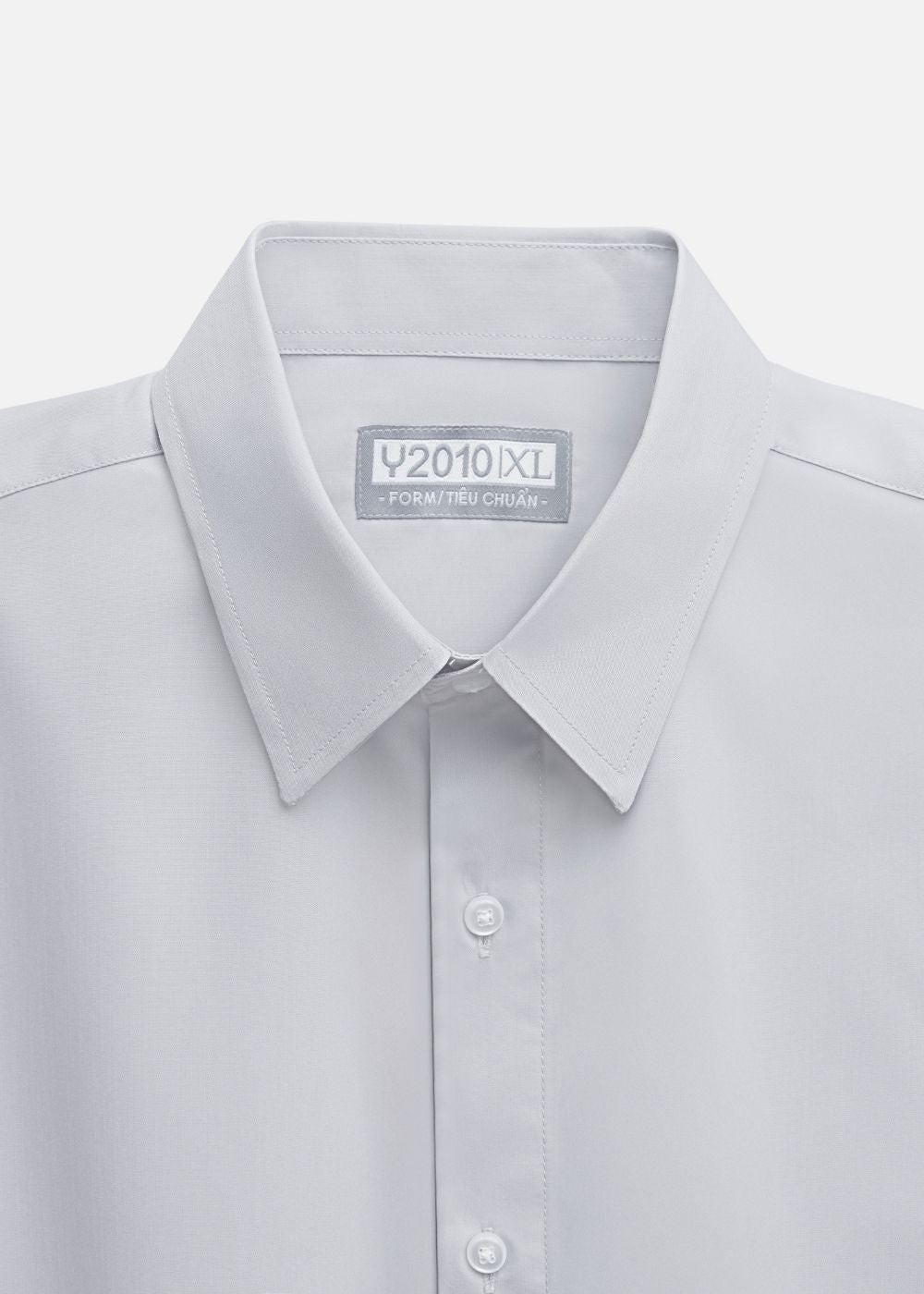 Áo Sơ Mi Non Branded 19 Xám Trắng