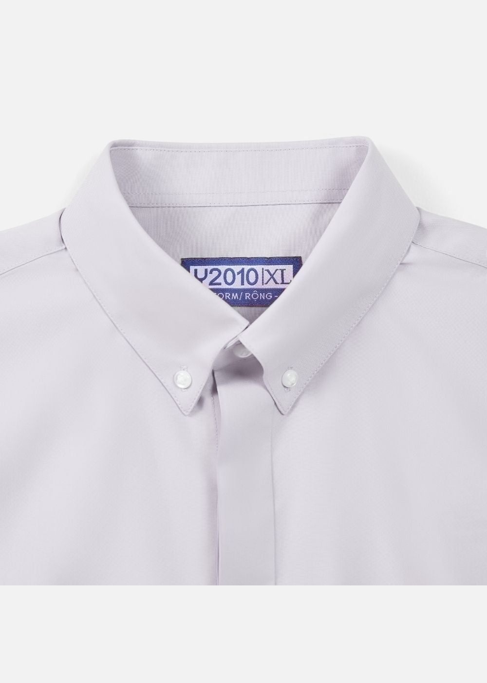 Áo Sơ Mi Non Branded 33 Xám Trắng