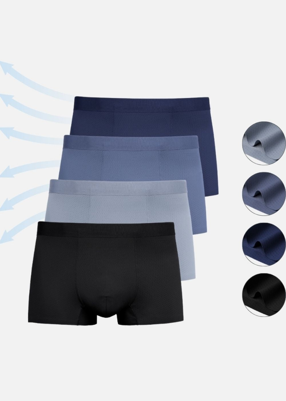 Quần Lót Boxer Ngắn #Y2010 L01 Đen