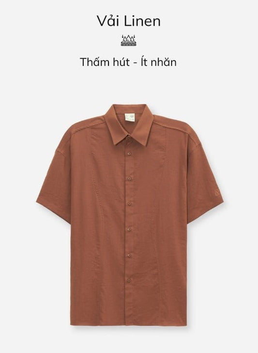 Áo Sơ Mi No Style M117 Nâu