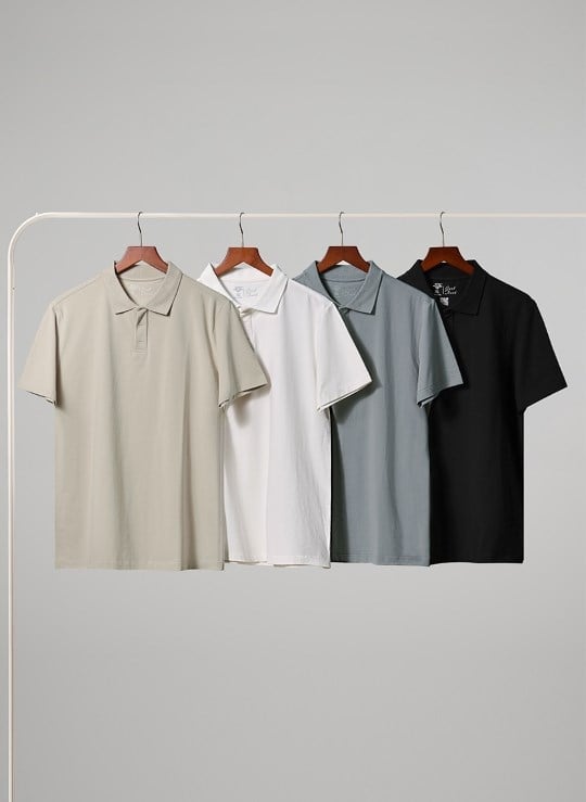 Áo Polo Non Branded 45 Trắng