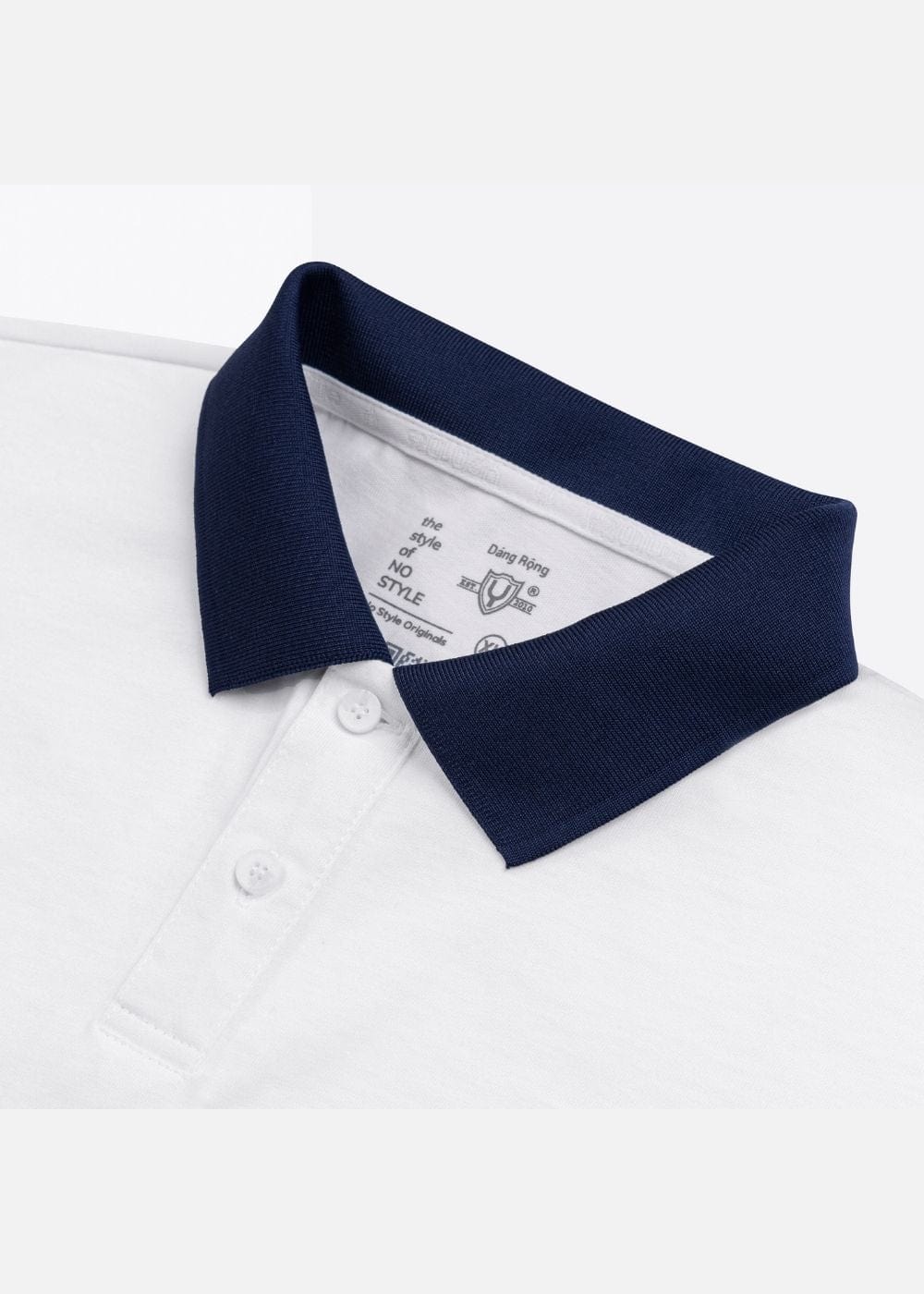 Áo Thun Cổ Polo Tay Ngắn Áo Polo No Style M28 Trắng
