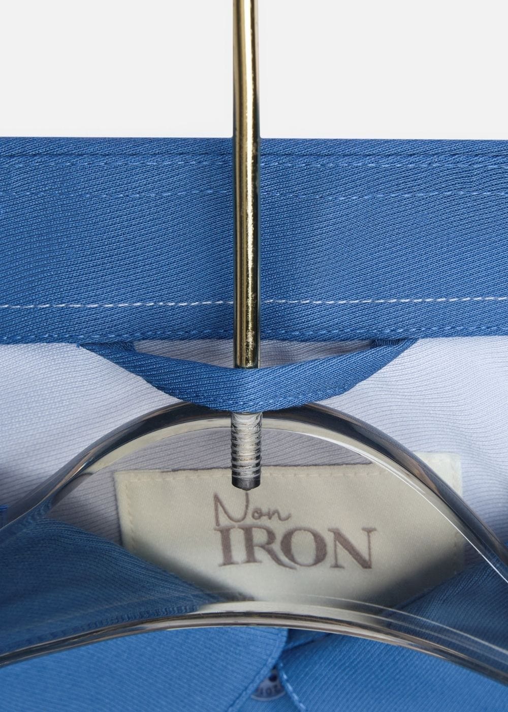 Áo Sơ Mi Tay Dài Cổ Bẻ Áo Sơ Mi Non-Iron 01 Xanh Đậm