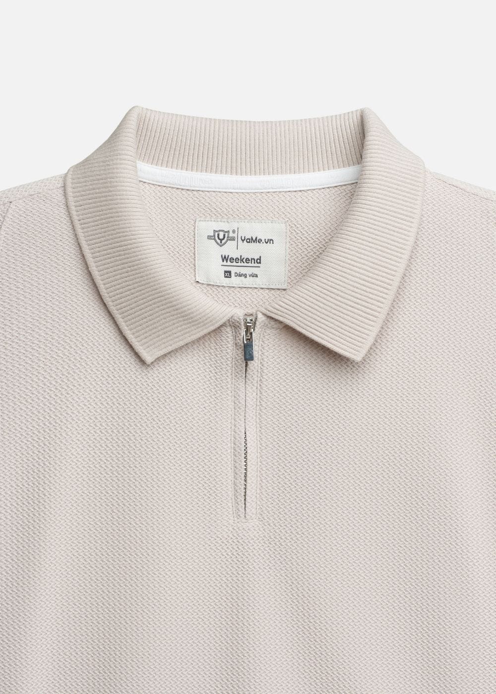 Áo Thun Cổ Polo Tay Ngắn Áo Thun Cổ Polo Tay Ngắn The Weekend 032 Kem