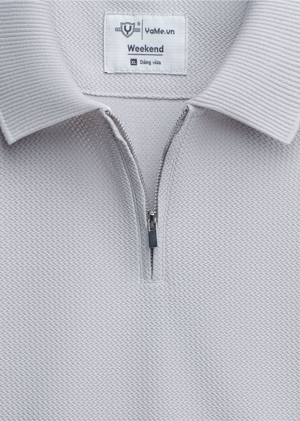 Áo Thun Cổ Polo Tay Ngắn Áo Thun Cổ Polo Tay Ngắn The Weekend 032 Xám