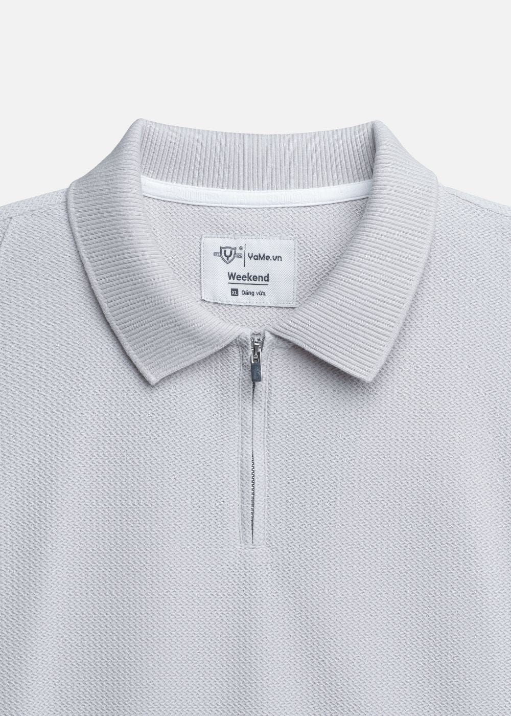 Áo Thun Cổ Polo Tay Ngắn Áo Thun Cổ Polo Tay Ngắn The Weekend 032 Xám