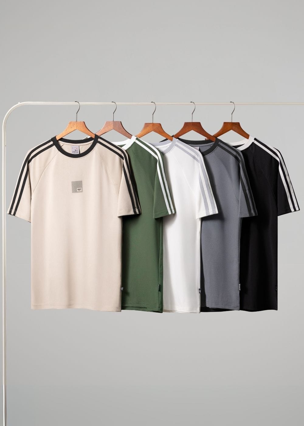 Áo Thun Cổ Tròn Tay Ngắn Áo Thun Seventy Seven 13 Xanh Rêu
