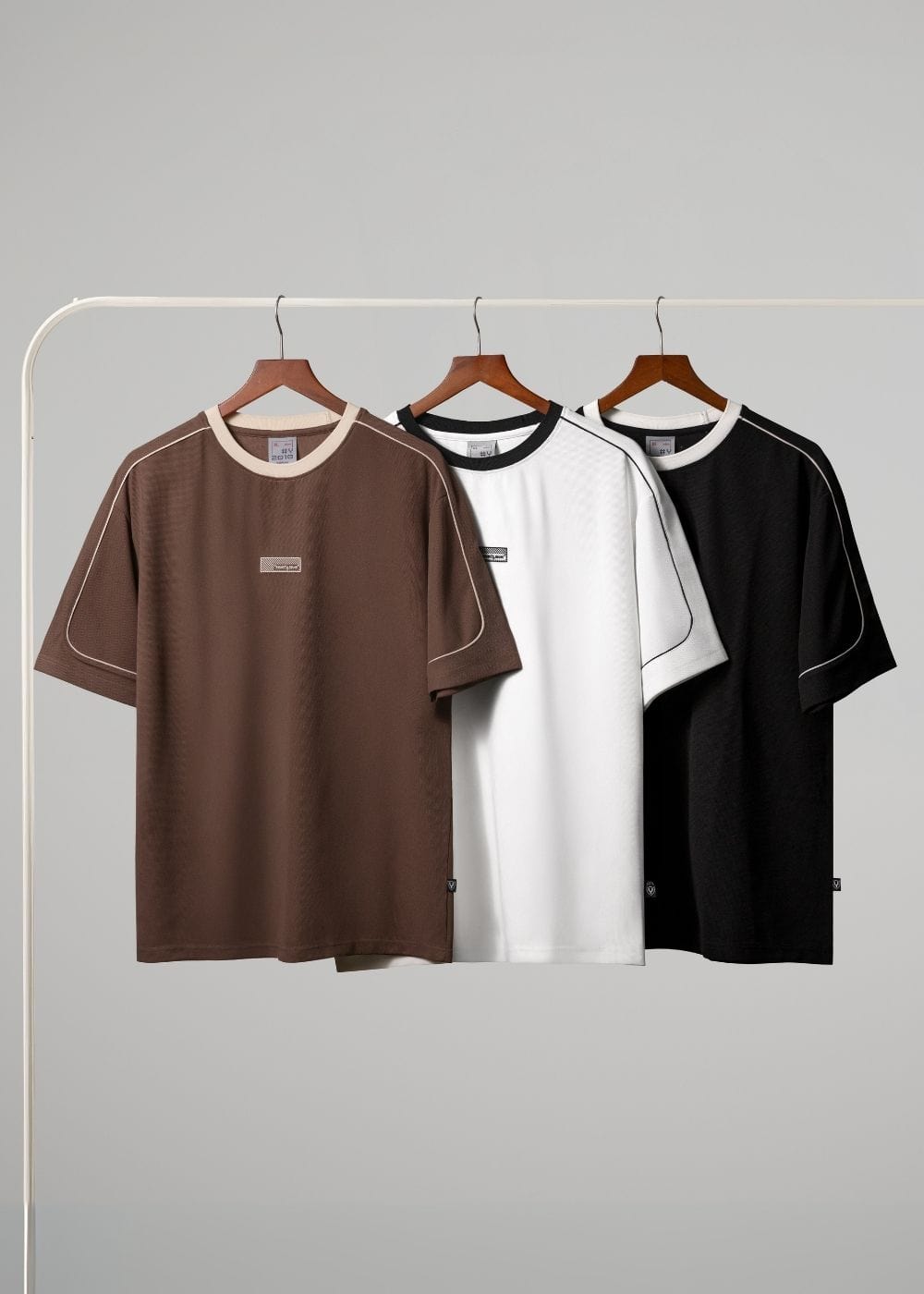 Áo Thun Cổ Tròn Tay Ngắn Áo Thun Seventy Seven 42 Đen