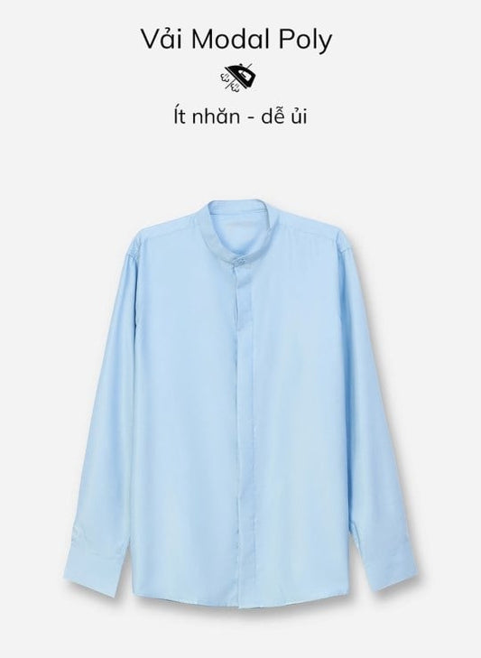 Áo Sơ Mi Non Branded 38 Xanh Dương Nhạt