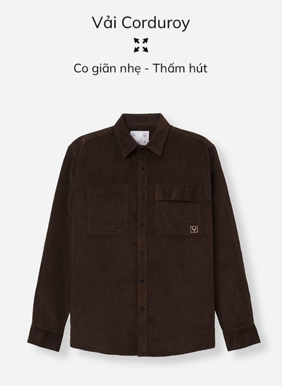 Áo Sơ Mi No Style M65 Nâu Đậm