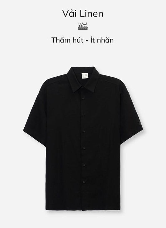 Áo Sơ Mi No Style M117 Đen