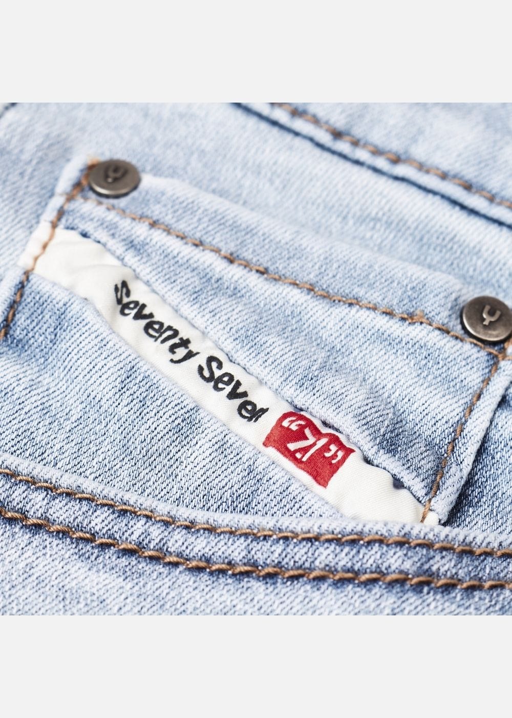 Quần Jean SlimFit Quần Jean Seventy Seven 51 Xanh Trắng