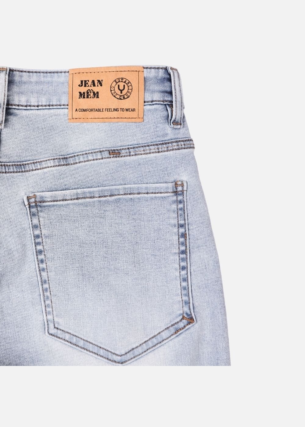 Quần Jean SlimFit Quần Jean Seventy Seven 51 Xanh Trắng