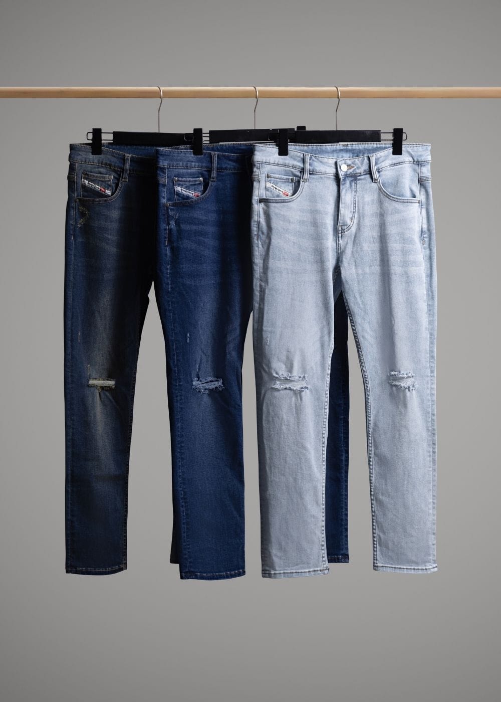 Quần Jean SlimFit Quần Jean Seventy Seven 51 Xanh Trắng