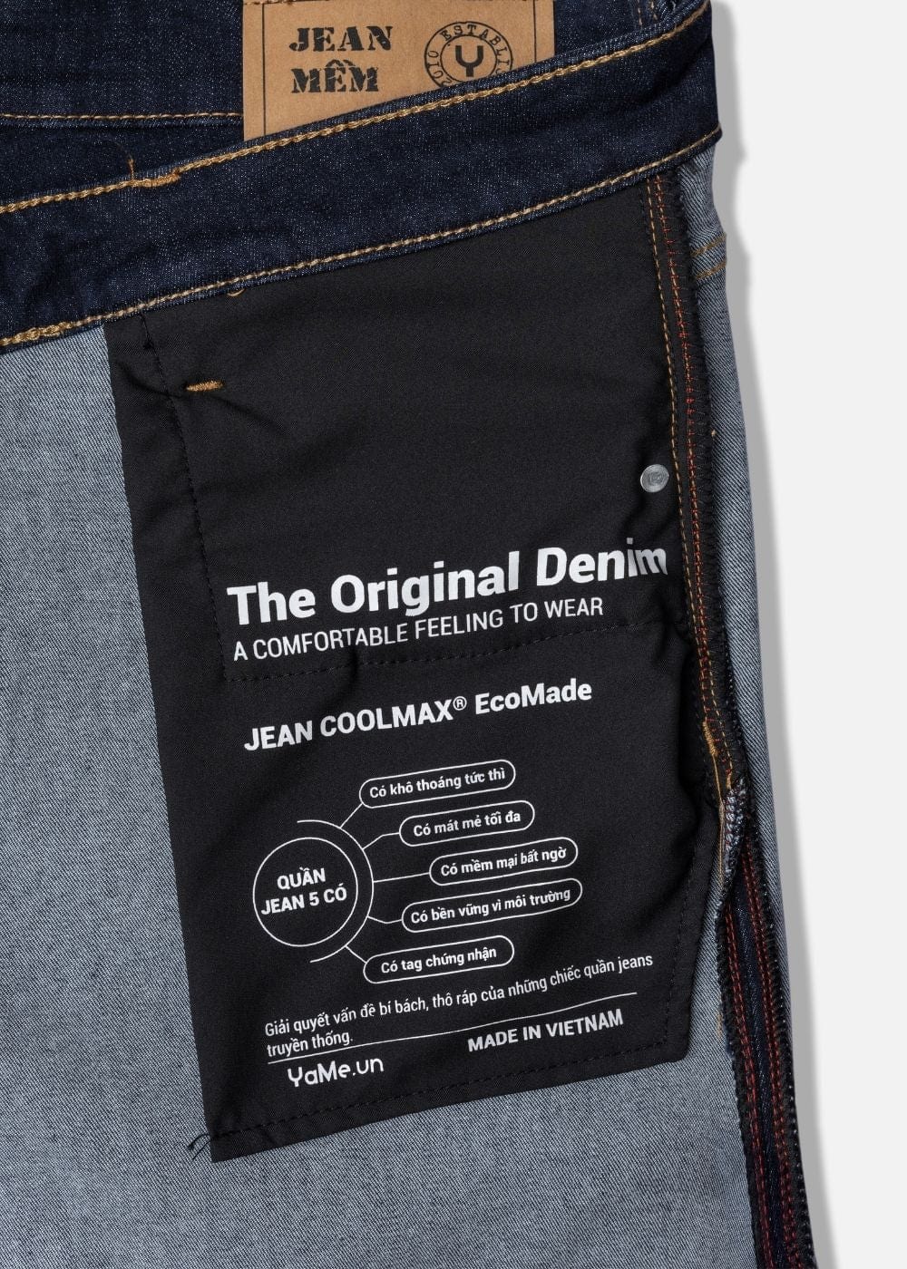 Quần Jean SlimFit Quần Jeans The Original M003 Xanh Đậm