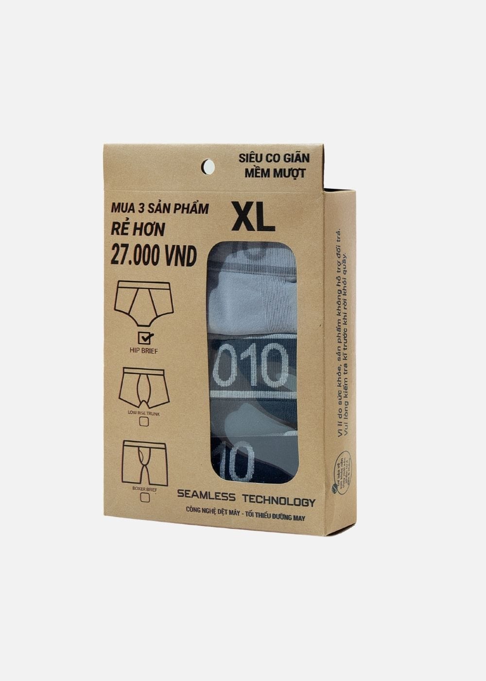 Quần Lót Tam Giác Quần Lót Tam Giác #Y2010 M7 Combo 3