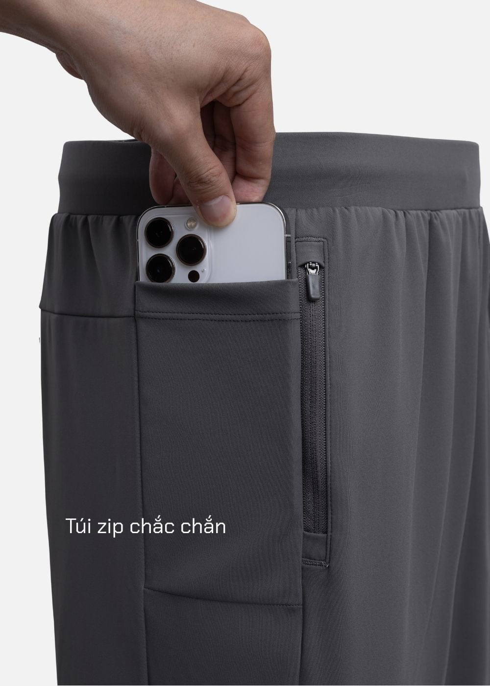 Quần Short Thể Thao Quần Short The Trainer 016 Xám Đậm