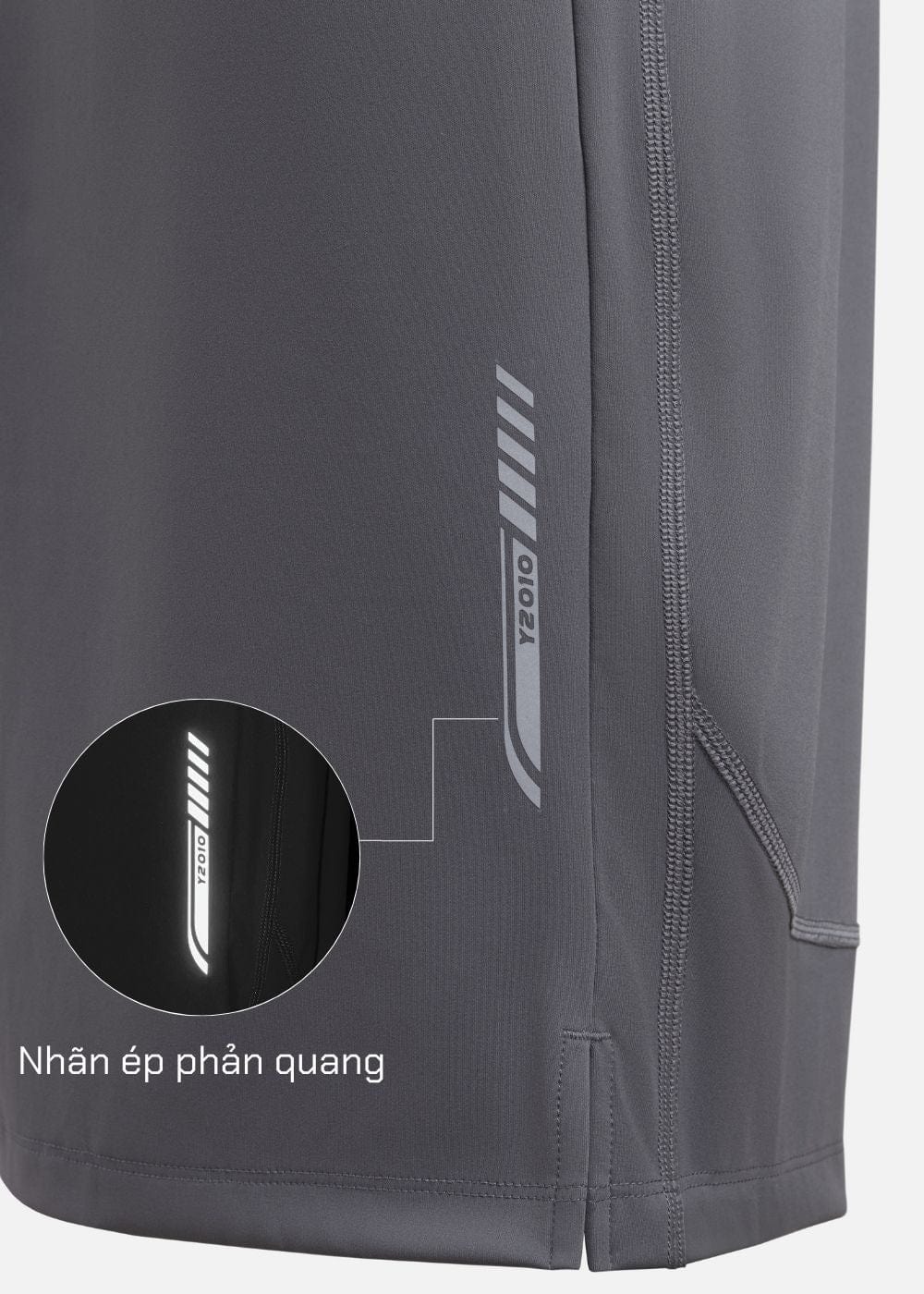 Quần Short Thể Thao Quần Short The Trainer 017 Xám Đậm