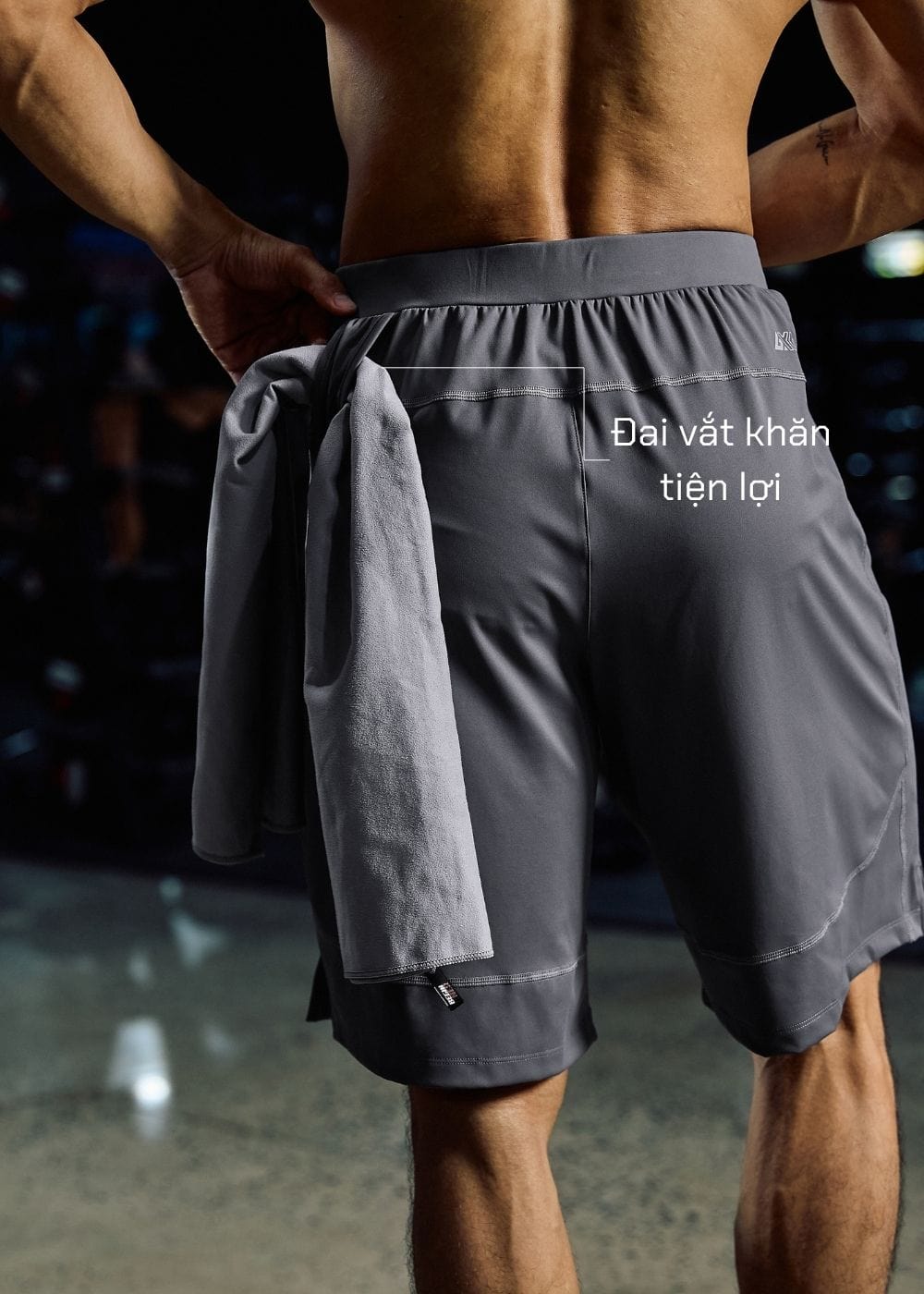 Quần Short Thể Thao Quần Short The Trainer 017 Xám Đậm