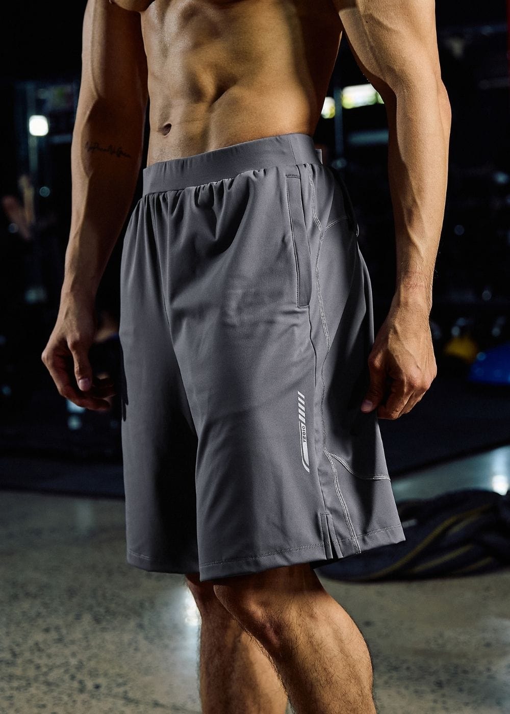 Quần Short Thể Thao Quần Short The Trainer 017 Xám Đậm
