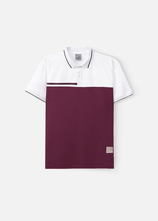 Áo Polo Seventy Seven 19 Trắng Đỏ