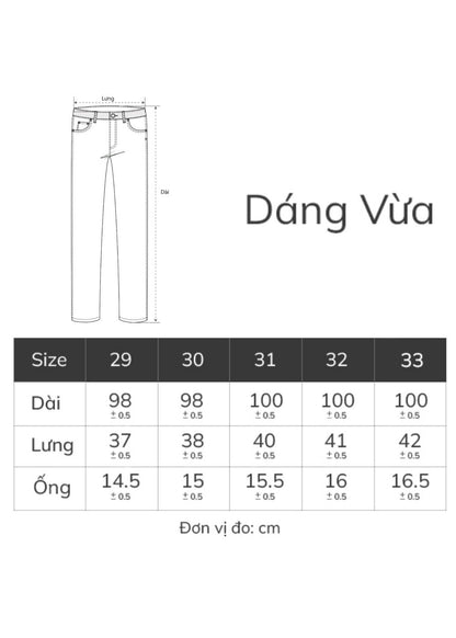 Quần Jean No Style M100 Xanh Đậm