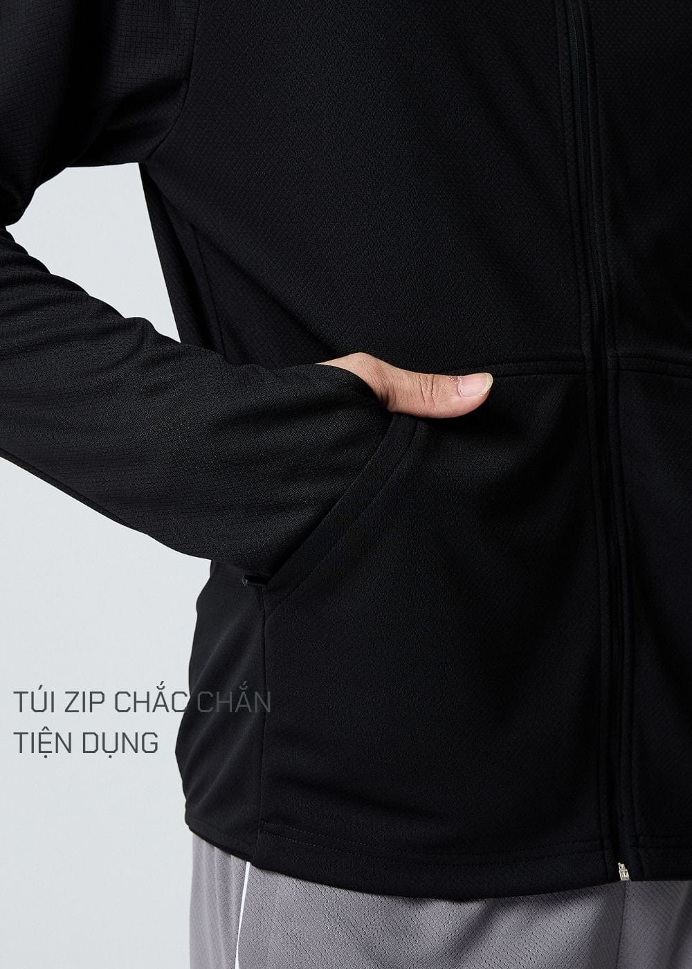 Áo Khoác Thể Thao Áo Khoác The Beginner M006 Đen