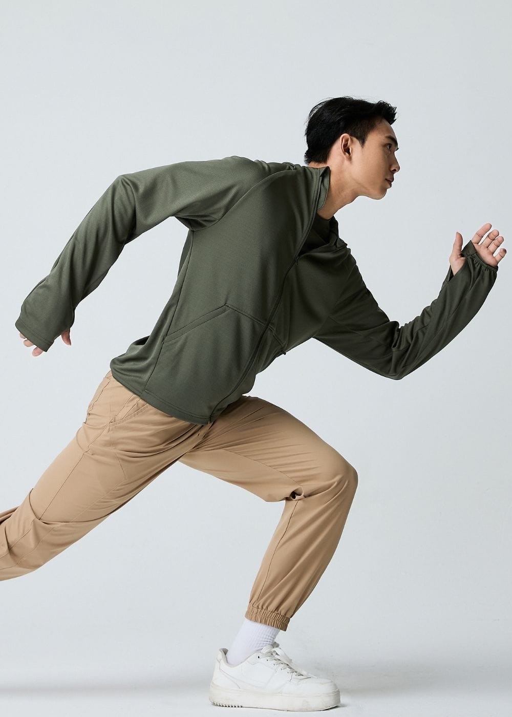 Áo Khoác Thể Thao Áo Khoác The Beginner M006 Xanh Rêu