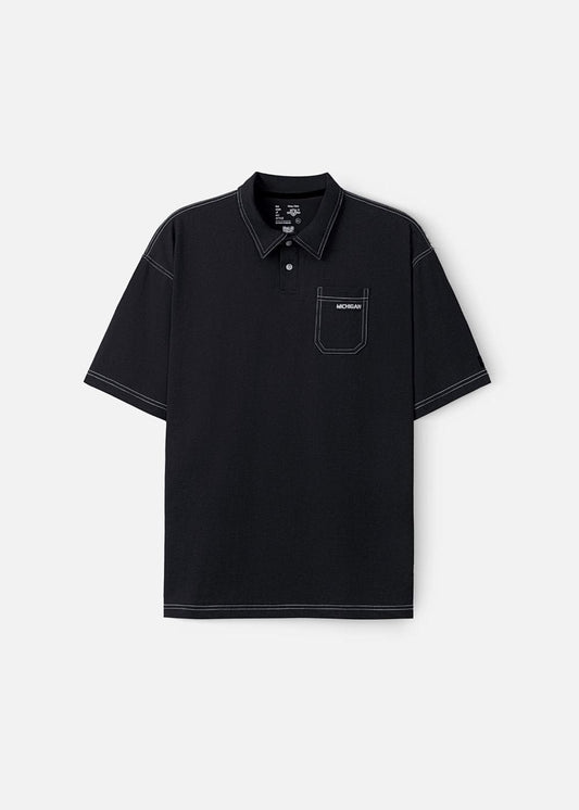 Áo Thun Cổ Polo Tay Ngắn Áo Polo No Style M27 Đen