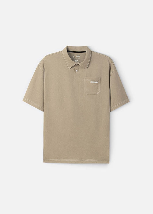 Áo Thun Cổ Polo Tay Ngắn Áo Polo No Style M27 Nâu