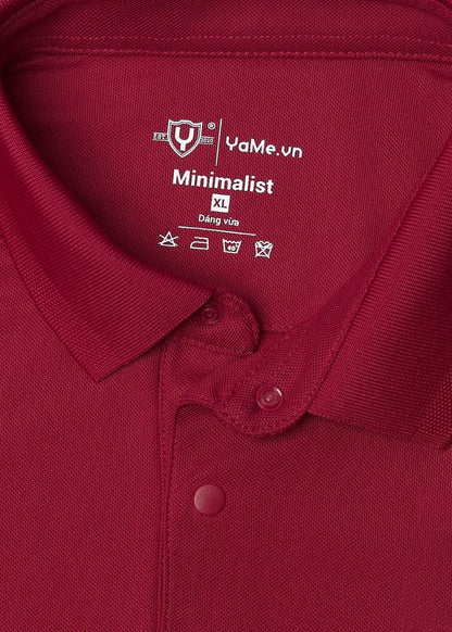 Áo Thun Cổ Polo Tay Ngắn Áo Polo Non Branded 45 Đỏ Đô