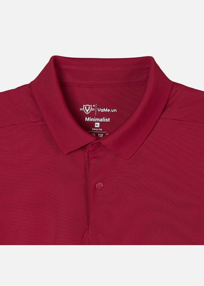 Áo Thun Cổ Polo Tay Ngắn Áo Polo Non Branded 45 Đỏ Đô