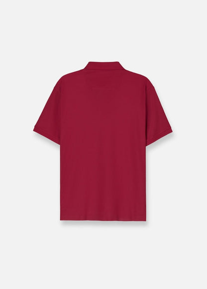 Áo Thun Cổ Polo Tay Ngắn Áo Polo Non Branded 45 Đỏ Đô