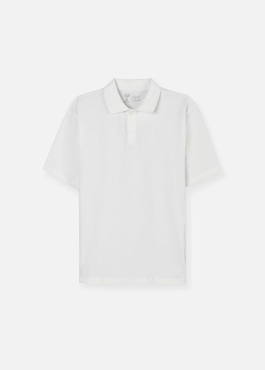 Áo Thun Cổ Polo Tay Ngắn Áo Polo Non Branded 45 Trắng