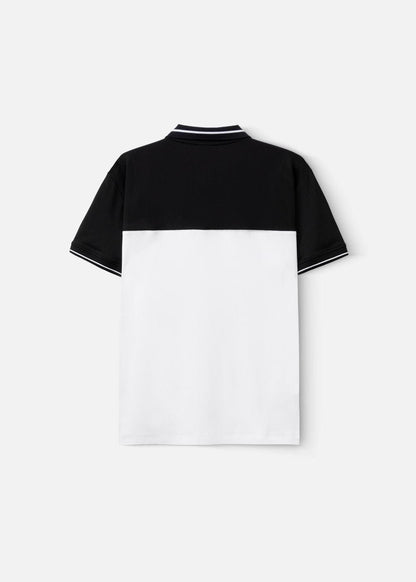 Áo Thun Cổ Polo Tay Ngắn Áo Polo Seventy Seven 19 Đen Trắng