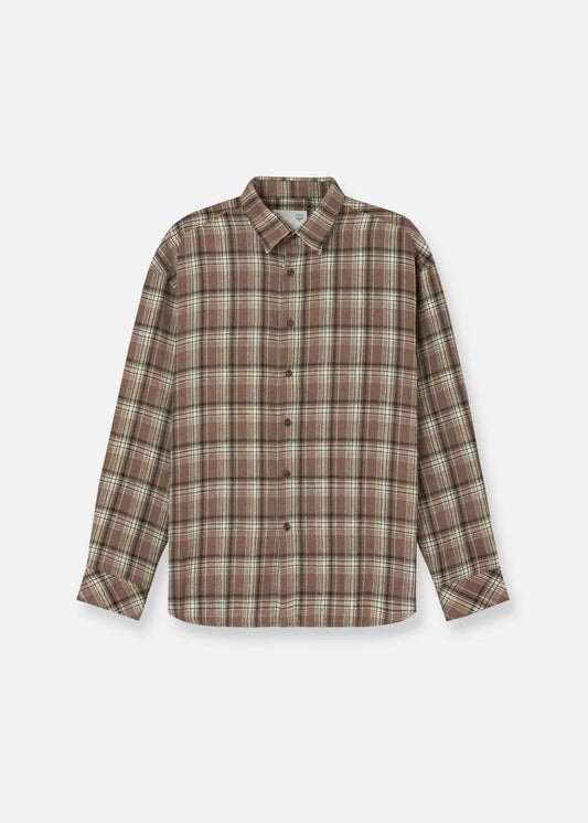 Áo Sơ Mi Tay Dài Cổ Bẻ Áo Sơ Mi No Style M62 Nâu