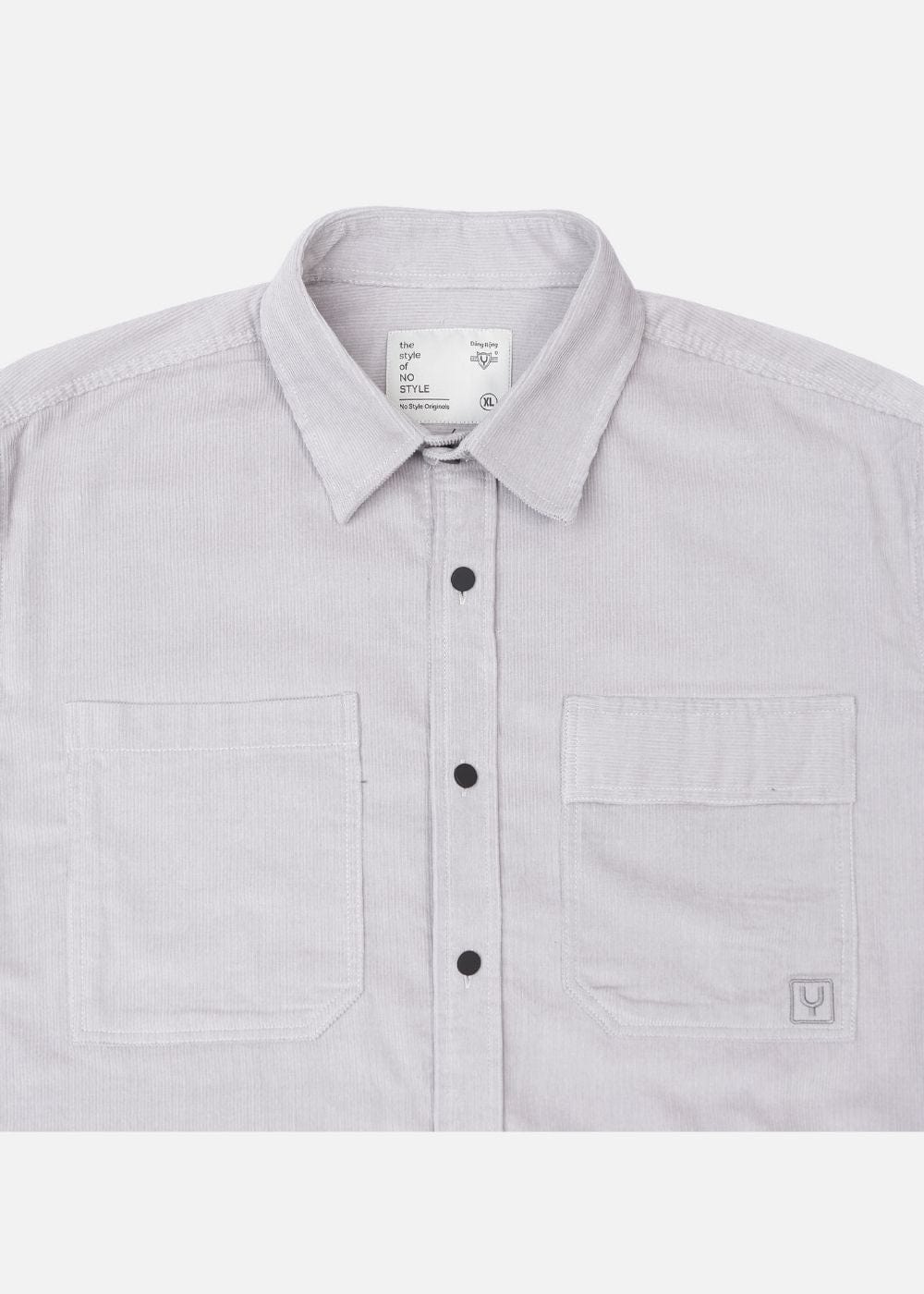 Áo Sơ Mi Tay Dài Cổ Bẻ Áo Sơ Mi No Style M65 Xám