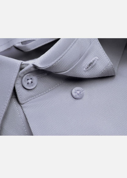Áo Sơ Mi Tay Dài Cổ Bẻ Áo Sơ Mi Non-Iron 01 Xám Nhạt