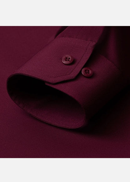 Áo Sơ Mi Tay Dài Cổ Bẻ Áo Sơ Mi Tay Dài The CEO 009 Đỏ Đô