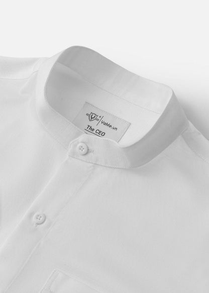 Áo Sơ Mi Tay Dài Cổ Bẻ Áo Sơ Mi Tay Dài The CEO 009 Trắng