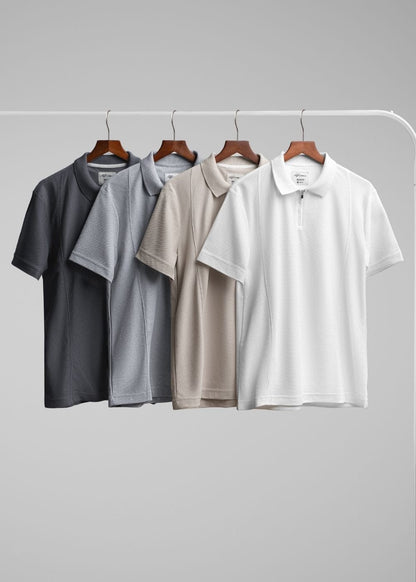 Áo Thun Cổ Polo Tay Ngắn Áo Thun Cổ Polo Tay Ngắn The Weekend 032 Xám