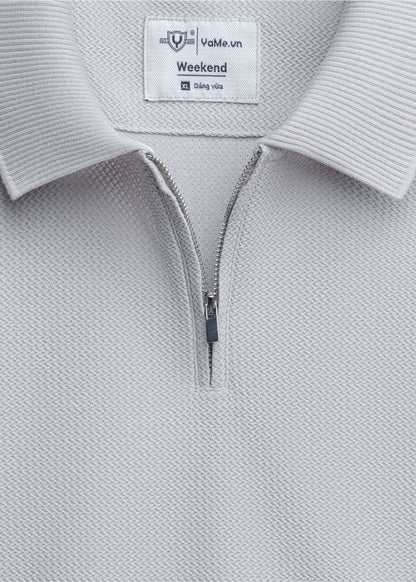 Áo Thun Cổ Polo Tay Ngắn Áo Thun Cổ Polo Tay Ngắn The Weekend 032 Xám