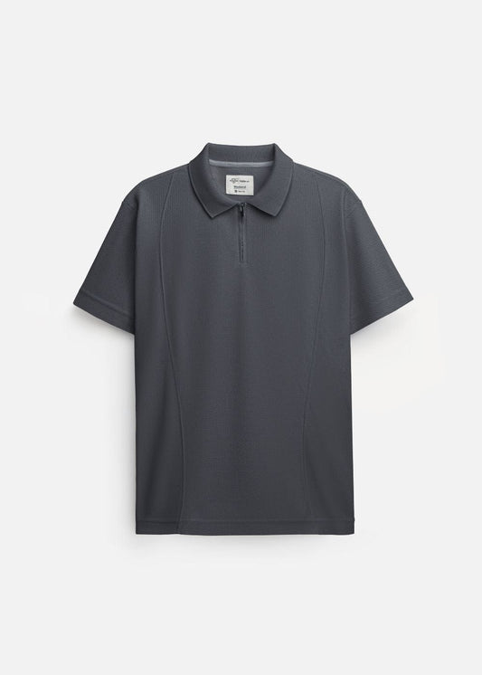 Áo Thun Cổ Polo Tay Ngắn Áo Thun Cổ Polo Tay Ngắn The Weekend 032 Xám Đậm