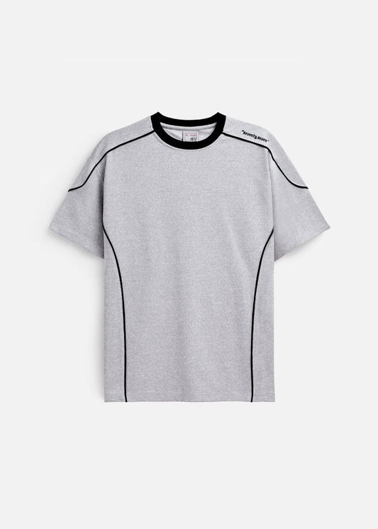 Áo Thun Cổ Tròn Tay Ngắn Áo Thun Seventy Seven 41 Xám