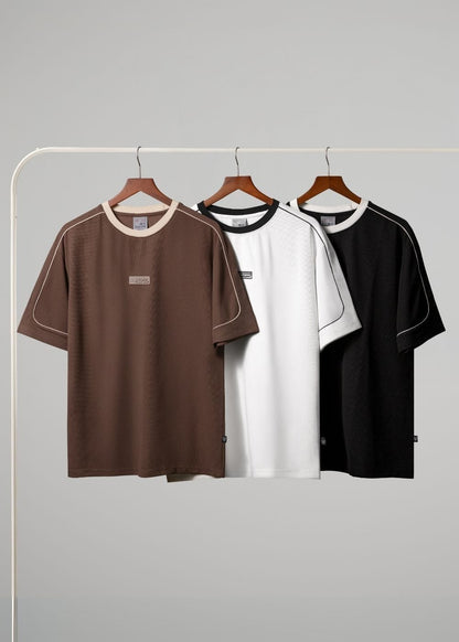 Áo Thun Cổ Tròn Tay Ngắn Áo Thun Seventy Seven 42 Nâu