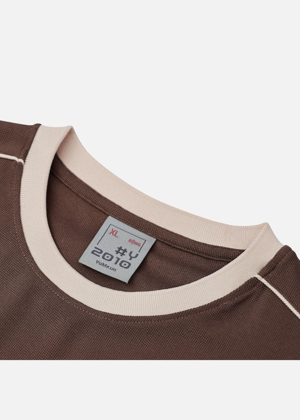Áo Thun Cổ Tròn Tay Ngắn Áo Thun Seventy Seven 42 Nâu