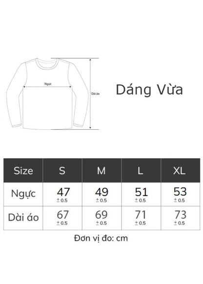 Áo Thun Tay Dài Áo Thun The Beginner M003 Xám